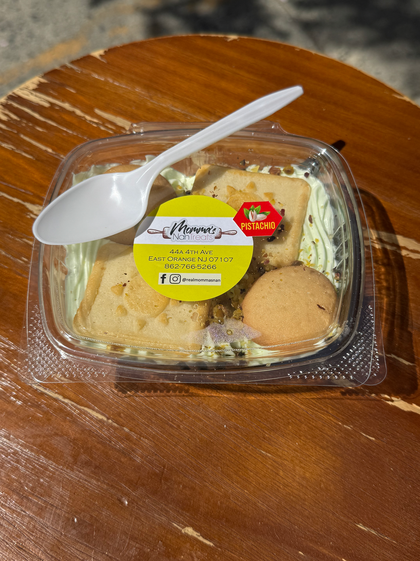 Pistachio Nans Pudding